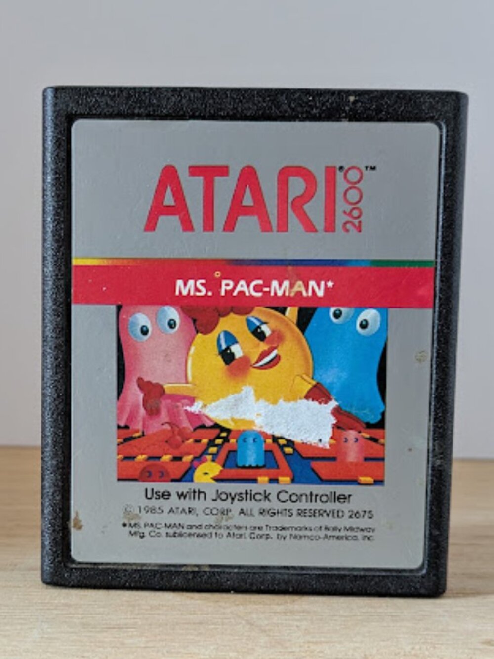 Atari 2600 Ms Pac-Man Game Cartridge
